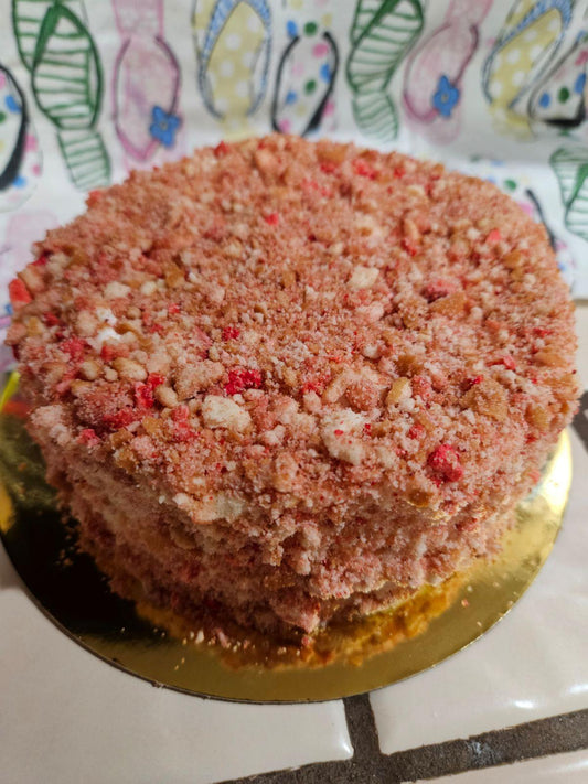 Guav-Berry Crunch Cake